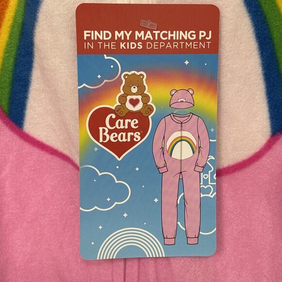 Care Bears Cheer Rainbow Bear Flame Resistant Romper Pajamas 3T NEW - Picture 2 of 6